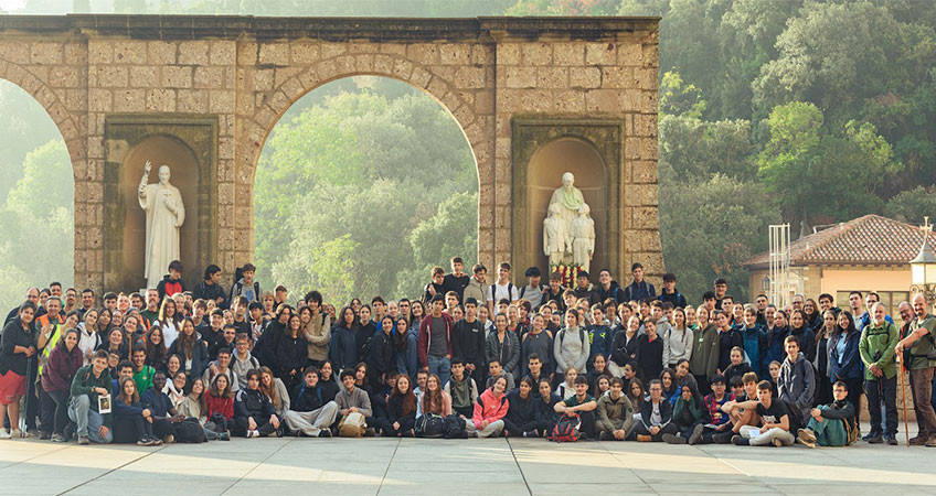 Subida a pie a Montserrat