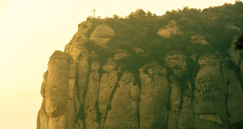 Subida a pie a Montserrat