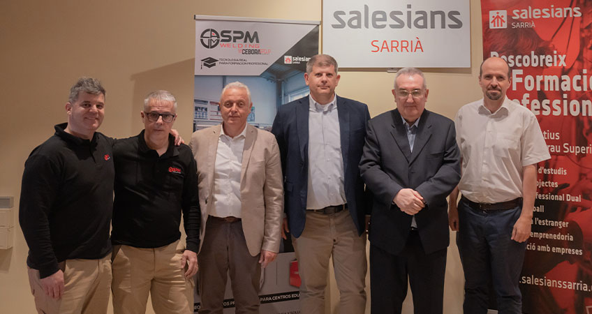 Acto de inauguración de la nueva aula de soldadura